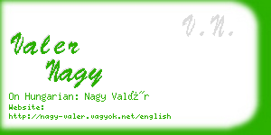 valer nagy business card